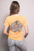 1980's style Retro Yellow FEATHER HEARTS on the Prowl Vintage Graphic Tee
