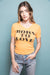 1970's style Vintage yellow FEATHER HEARTS love Retro Graphic Tee