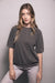 FEATHER HEARTS VINTAGE BLACK SWEATSHIRT 80's 70's style pullover womans retro