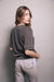 FEATHER HEARTS VINTAGE BLACK SWEATSHIRT 80's 70's style pullover womans retro